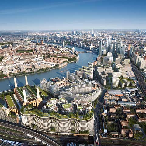 Nine Elms Construction Logistics, London