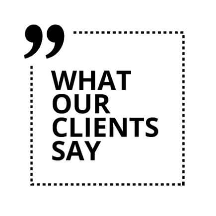 What our clients say